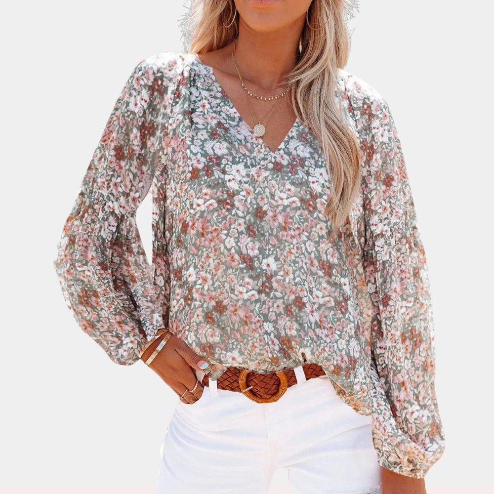 Amya - Dames blouse lange mouw