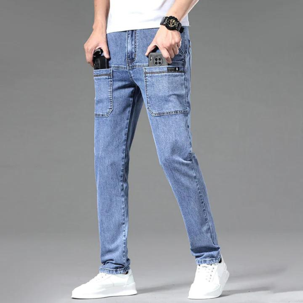 TIBOR - Multi-pocket jeans voor mannen