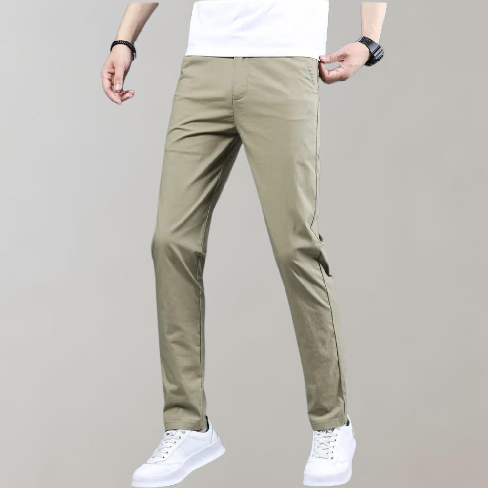 Villum - Stretch taille chino broek