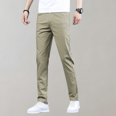 Villum - Stretch taille chino broek