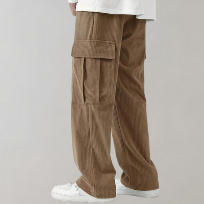 Balder - Corduroy cargo broek met klepzakken