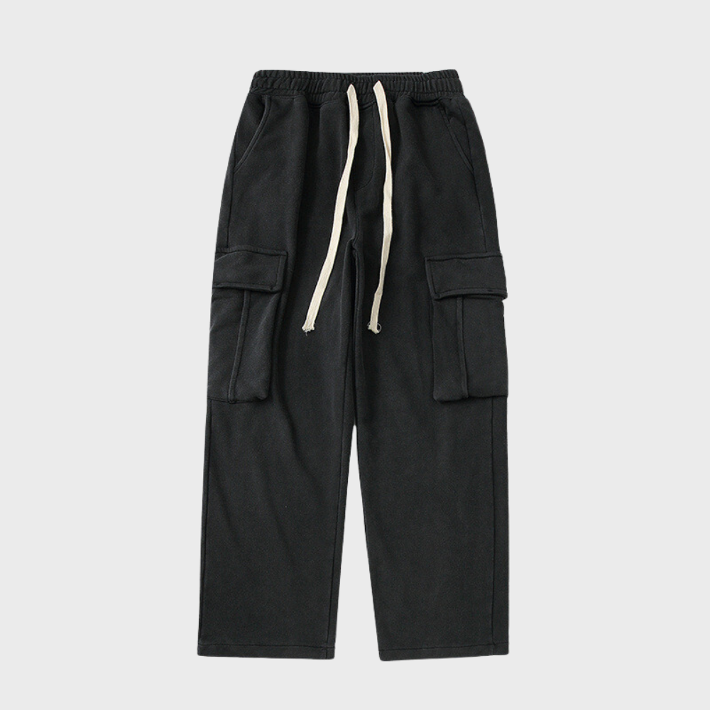 Tjalfe - Corduroy cargo broek met trekkoord