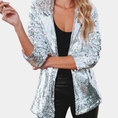 Ines - Chique glitterblazer voor dames