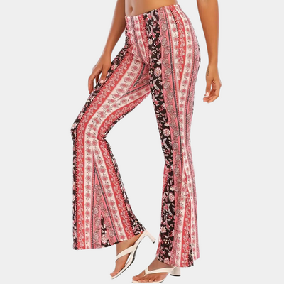 Soleil - Boho stijl uitlopende broek voor vrouwen