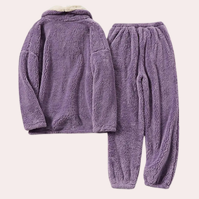 Comfortabele en donzige pyjamaset voor dames