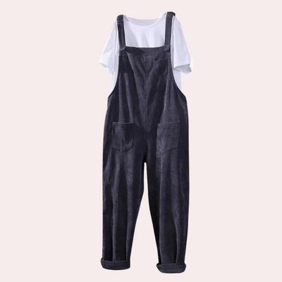 Casual corduroy jumpsuit voor dames