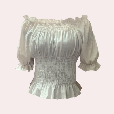 Agnes - Moderne Zomerblouse met Pofmouwen