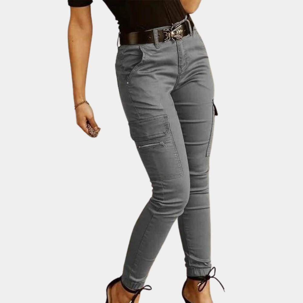 Dames casual cargo jeans