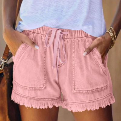 Delfine - Moeiteloze stijl damesshort met steekzakken