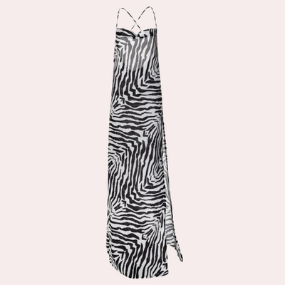 Dayana - Gedurfde Rugloze Maxi met Zebra Strepen