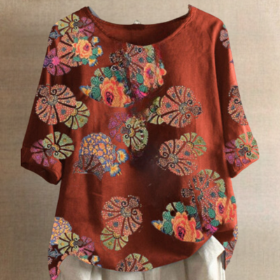 Clarisa - Trendy Retro Blouse voor dames