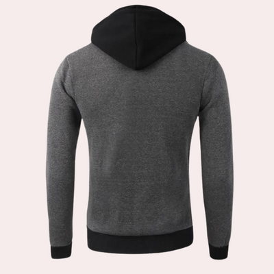 Gaspar - Sportieve herenhoodie met rits