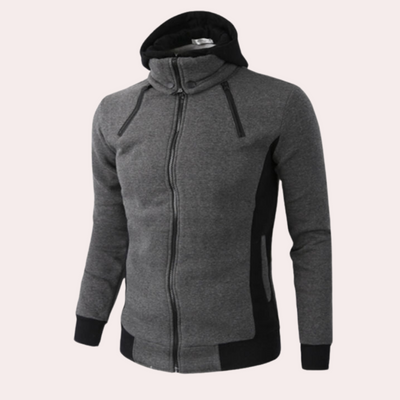 Gaspar - Sportieve herenhoodie met rits