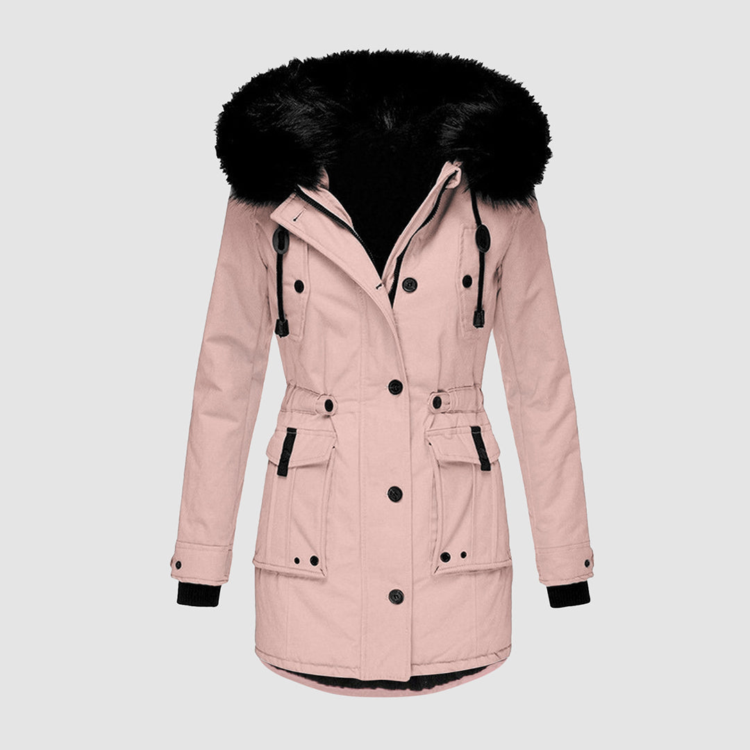 FRIEDA - Lange winterjas voor dames