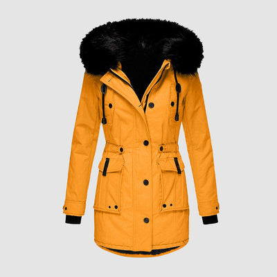 FRIEDA - Lange winterjas voor dames