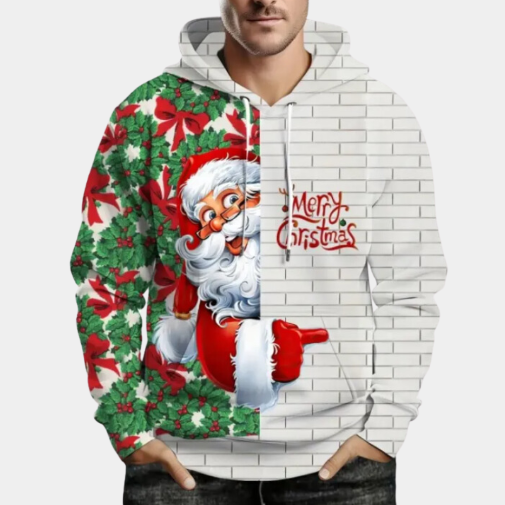 BASTIAN - Trendy Kerst Hoodie voor Heren