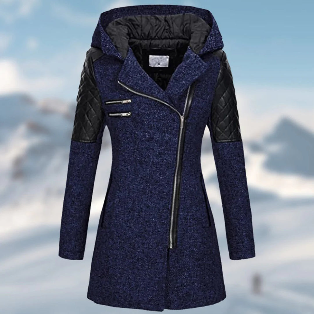 Riley - Lange winterjas met capuchon voor dames