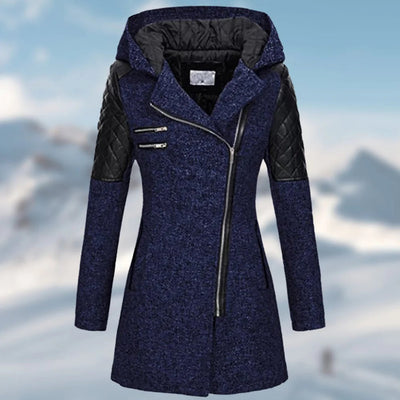 Riley - Lange winterjas met capuchon voor dames