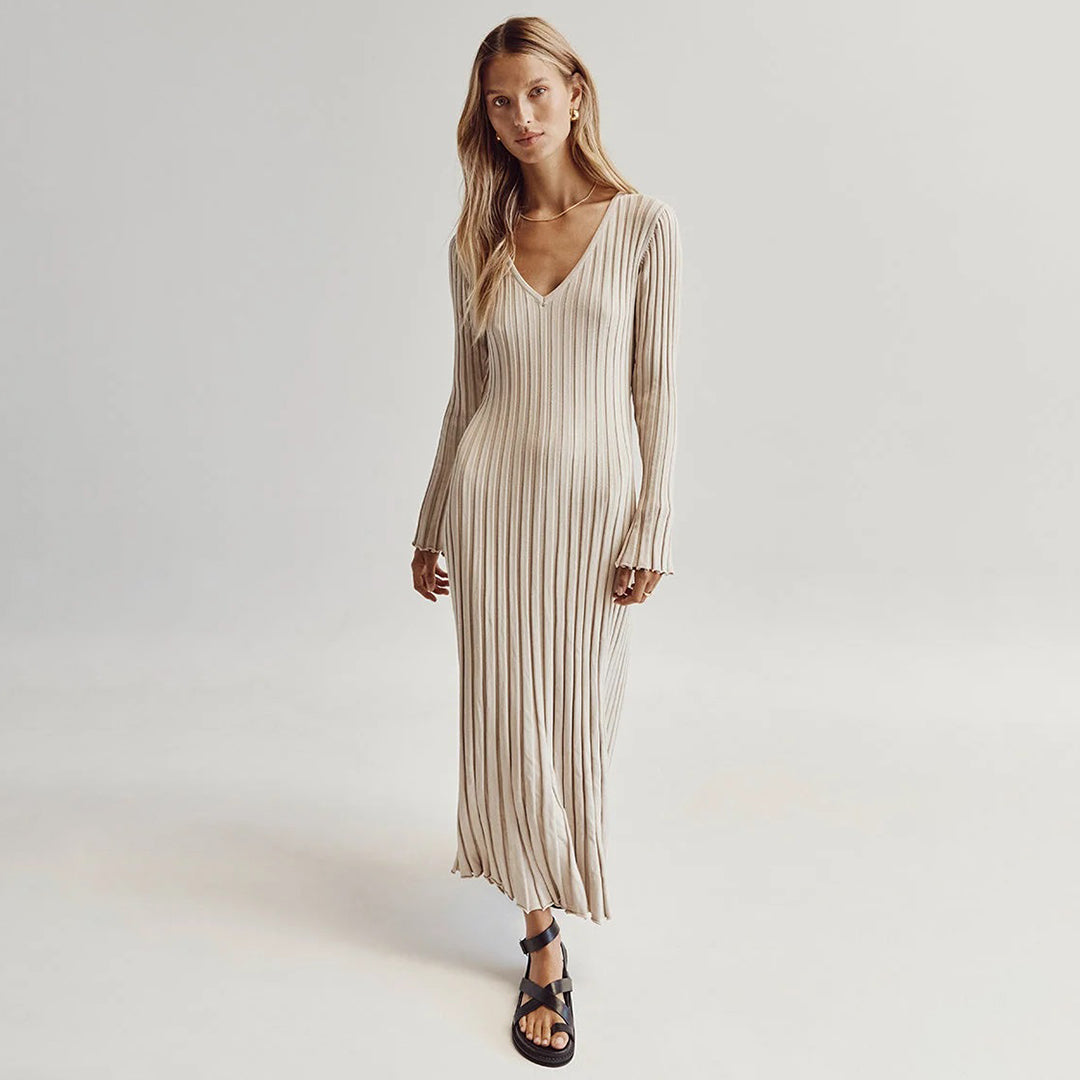 ABIGAIL - Gebreide maxi jurk